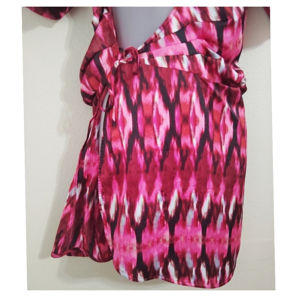 MISA Amina Wrap Mini Dress Size Xs - Picture 5 of 8